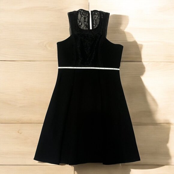 BCBGeneration Little Black Dress with Lace Back | Size 4 - Picture 5 of 7